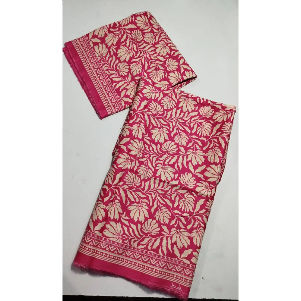 Premium Branded 2 Piece Unstitched Printed Lawn Suit (Shirt & Plain Trouser) Design 10